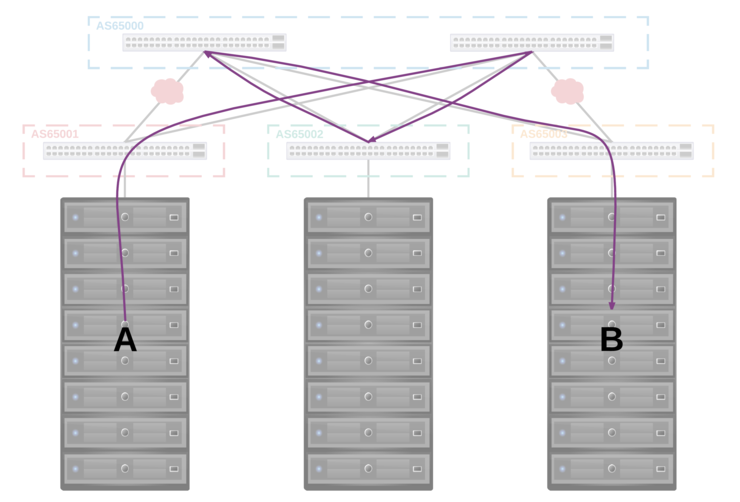 BGP Network with ASN per Leaf and Spine