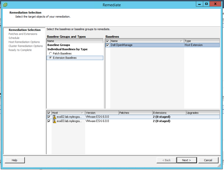 Dell OpenManage VIB Baseline