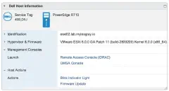 Dell OMIVV information in vSphere