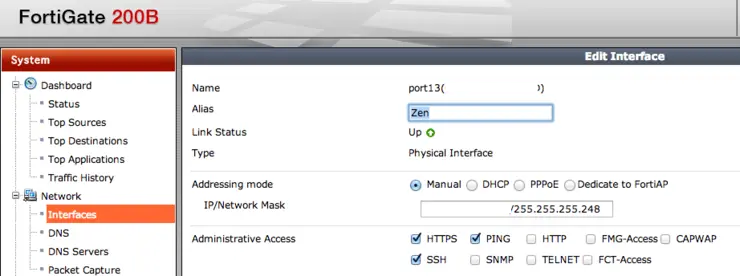 Fortigate firewall PPPoE interface config for HA