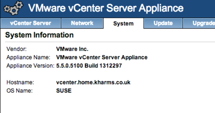 vcsa Appliance Version 5.5