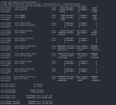 imapsync output from mail account crawl