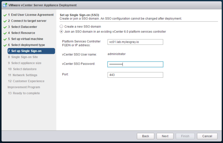 Join existing SSO domain