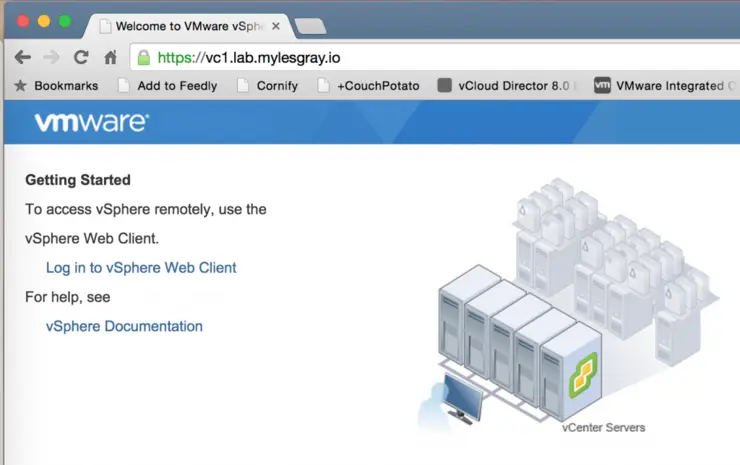 vSphere with a valid corp AD cert