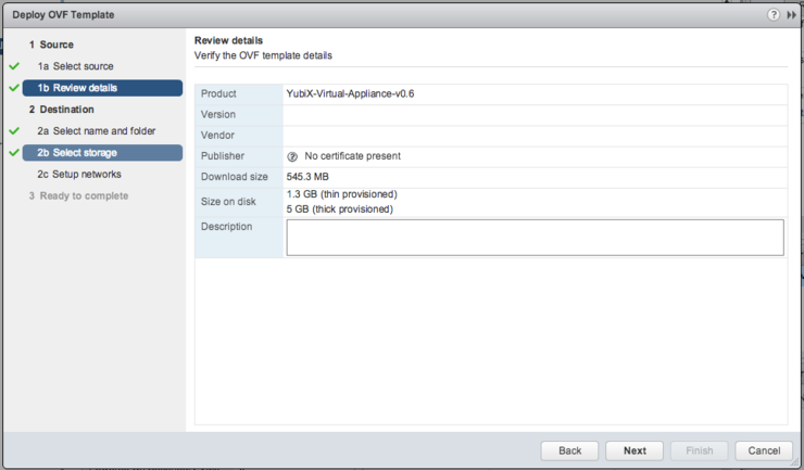 VMWare Deploy OVF Template